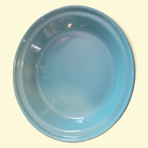 New Fiesta Deep Dish Pie Baker Pan Turquoise Blue - Picture 3 of 7